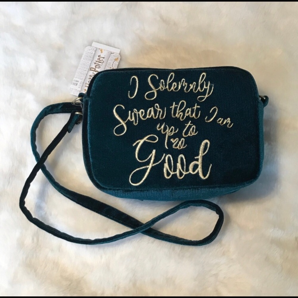 Harry Potter cross body velvet bag